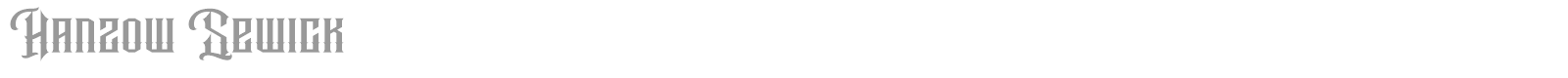 Hanzow Sewick font preview